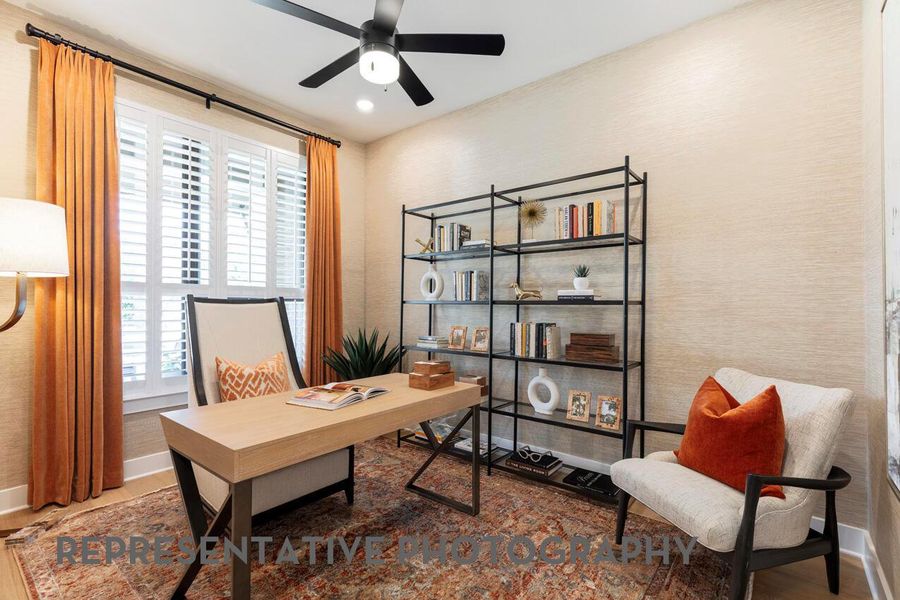 Furnished interior view inside a new home in Santa Rita Ranch, Liberty Hill (Image 28).