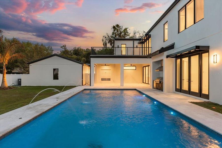 Exterior details and patio area of a home in , Winter Park (Image 46). Exterior details and patio area of a home in , Winter Park (Image 46).