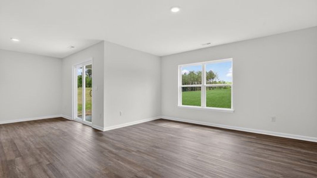 Representative unfurnished interior of a home built from the Cali by D.R. Horton in Mangum Farms, Stem (Image 14).