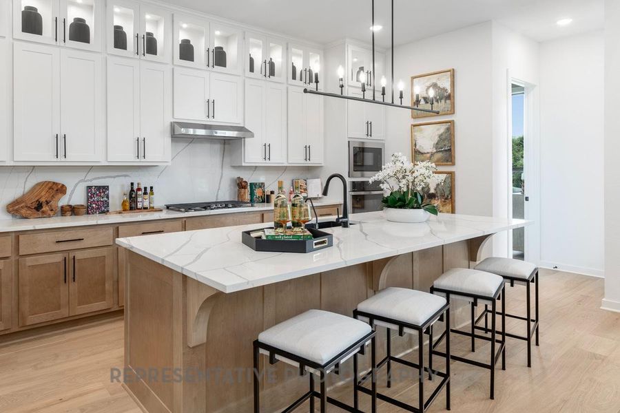 Furnished interior view inside a new home in Wolf Ranch, Georgetown (Image 25).