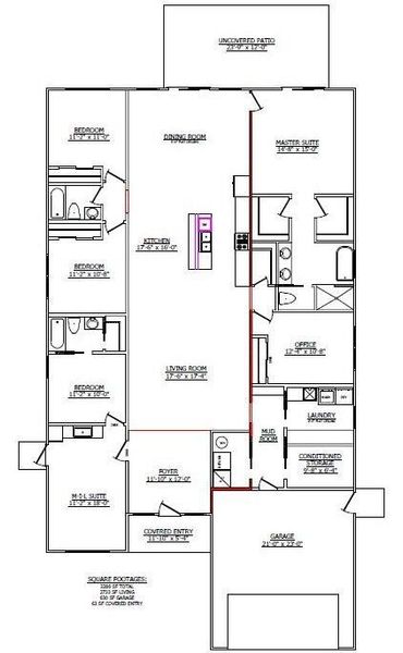 Isabela Floor Plan - Blank