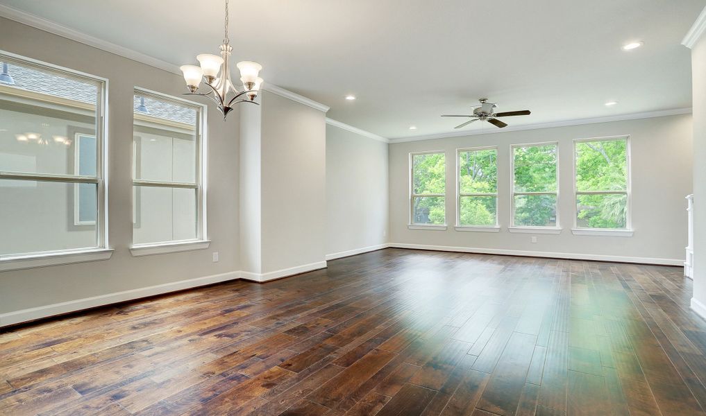 Open dining area and great room