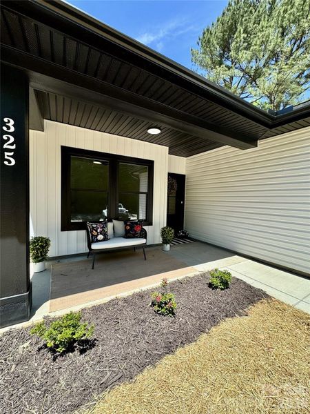 Exterior details and patio area of a home in , Landis (Image 19).