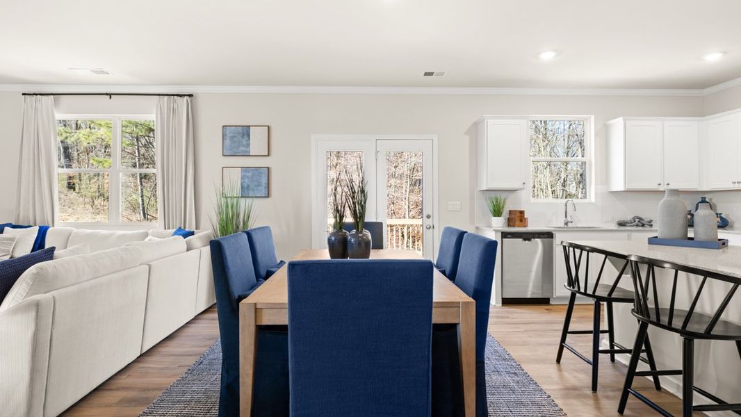 Representative furnished interior of a home built from the Hanover by D.R. Horton in Liberty Crossing, Braselton (Image 10).