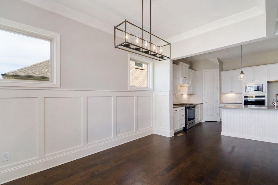 Representative unfurnished interior of a home built from the Brighton by Celebration Homes in Aden Woods Of Castleberry Farms, Fairview (Image 15). Representative unfurnished interior of a home built from the Brighton by Celebration Homes in Aden Woods Of Castleberry Farms, Fairview (Image 15).