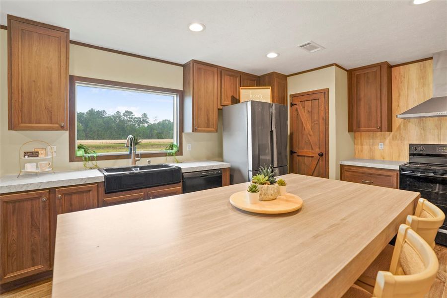 Modern Kitchen with Ample Cabinet Space