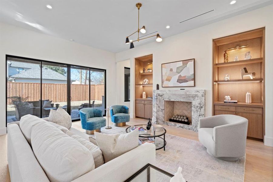 Furnished interior view inside a new home in , Dallas (Image 27).