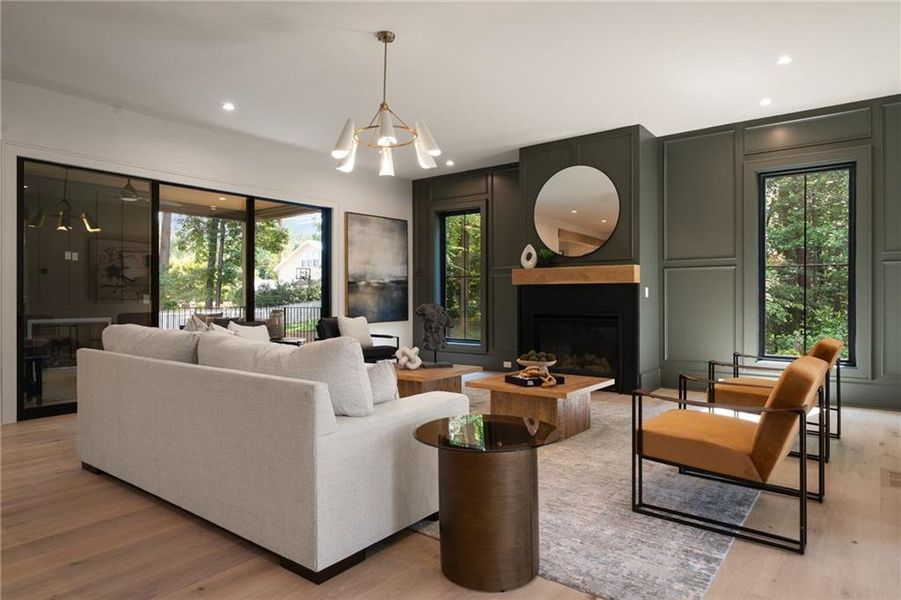 Furnished interior view inside a new home in , Roswell (Image 30).
