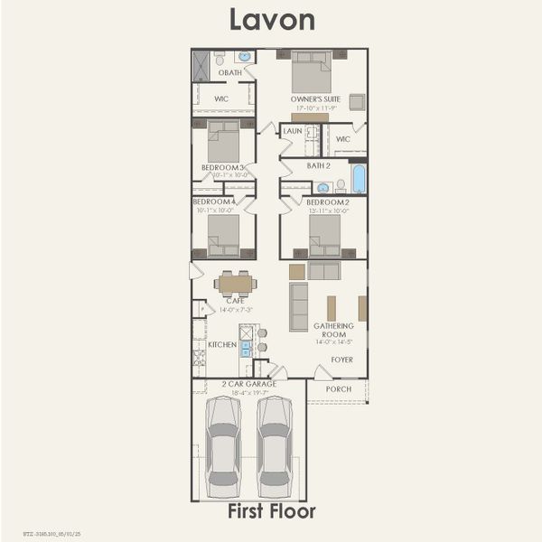 2D floor plan layout for the Lavon by Centex in Ashford Crossing, Princeton, TX (Image 2). 2D floor plan layout for the Lavon by Centex in Ashford Crossing, Princeton, TX (Image 2).