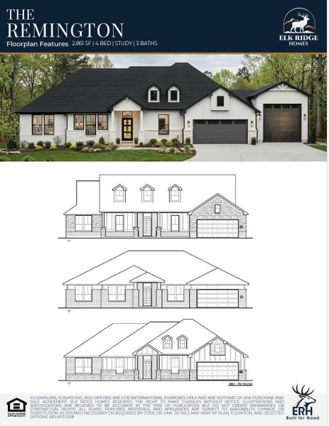 Exterior rendering of this home design in Pine Rock South, Conroe, TX (Image 4). Exterior rendering of this home design in Pine Rock South, Conroe, TX (Image 4).