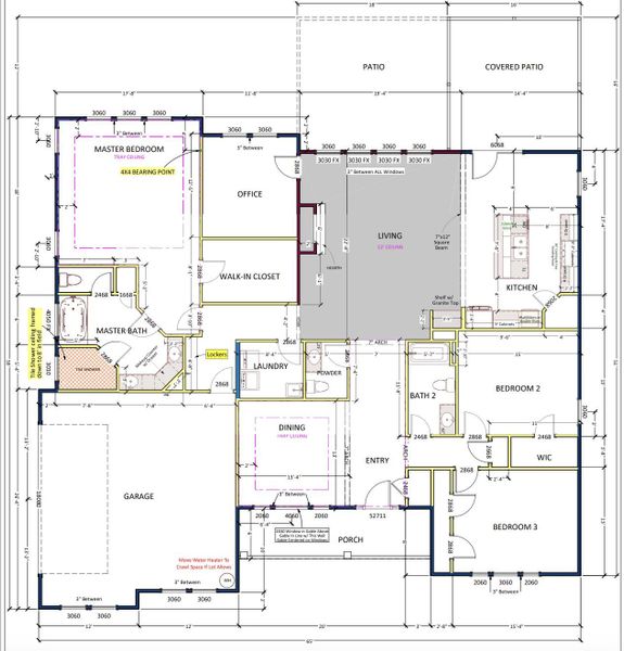 2D floor plan layout of this home in Smokey Hills, Campobello, SC (Image 3).
