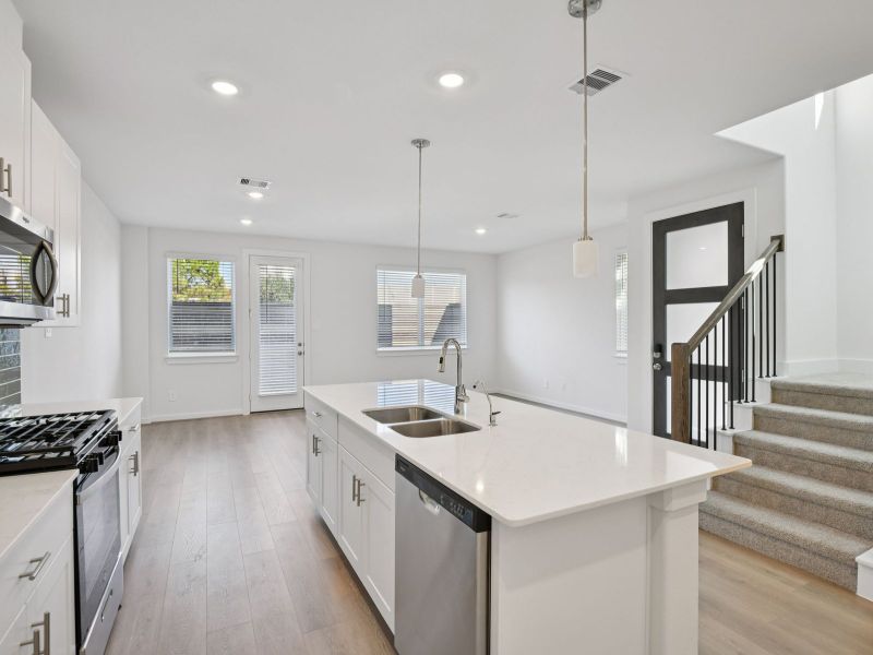 Furnished interior view inside a new home in Spring Brook Village - City Series, Houston (Image 5).