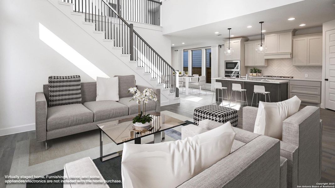 Furnished interior view inside a new home in Solms Landing 45', New Braunfels (Image 4).
