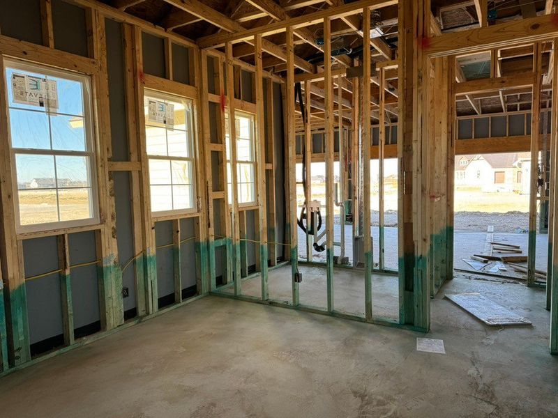 In-progress construction of a new home in Rocky Top, Krum, TX (Image 7).