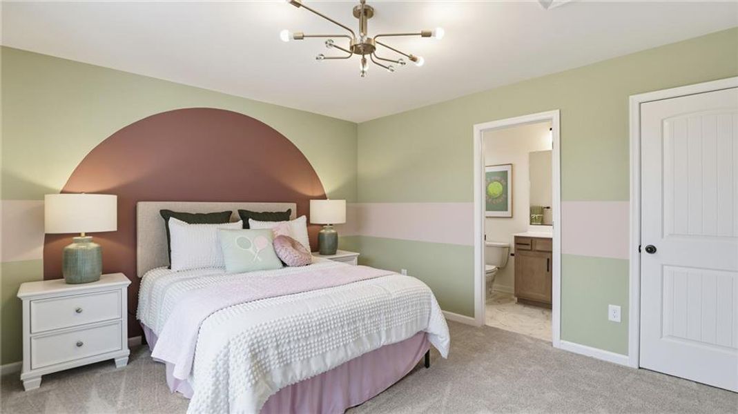 Furnished interior view inside a new home in , Dawsonville (Image 56).