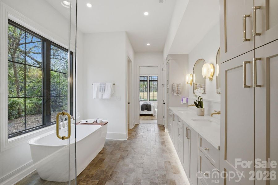 Furnished interior view inside a new home in , Charlotte (Image 33).