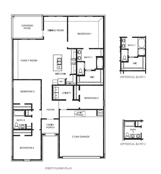 2D floor plan layout of this home in Westland Ranch 50' Homesites, League City, TX (Image 4). 2D floor plan layout of this home in Westland Ranch 50' Homesites, League City, TX (Image 4).