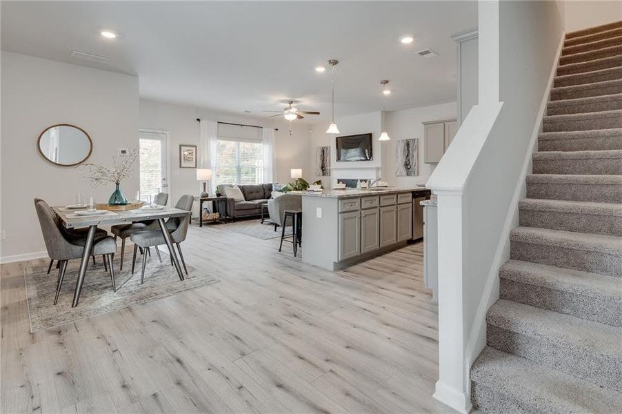 Furnished interior view inside a new home in Creekside Village, Lithonia (Image 7).