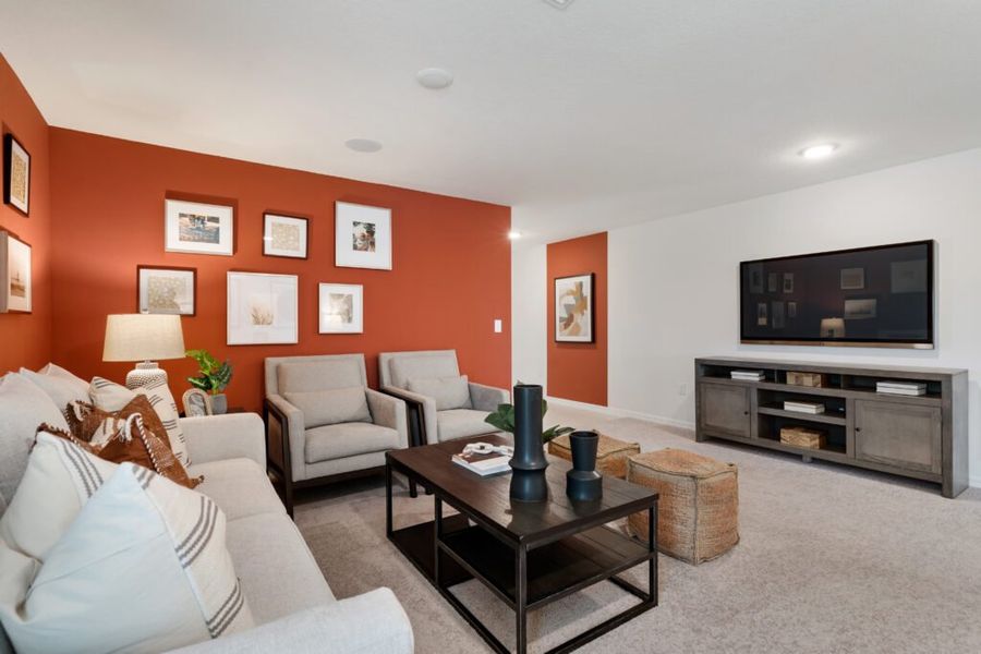 Representative furnished interior of a home built from the King by Holiday Builders in Poinciana, Poinciana (Image 8). Representative furnished interior of a home built from the King by Holiday Builders in Poinciana, Poinciana (Image 8).