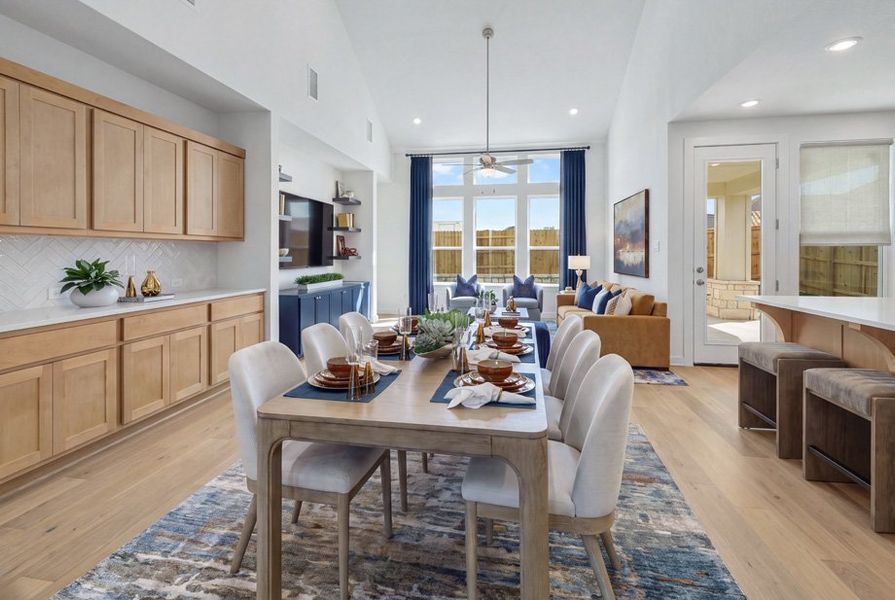 Furnished interior view inside a new home in Lariat, Liberty Hill (Image 8).