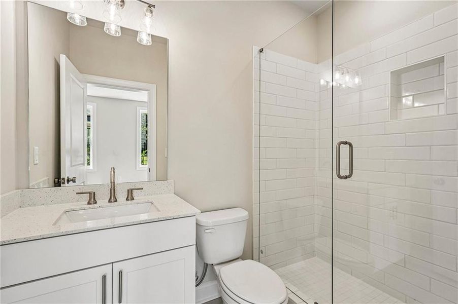 Furnished interior view inside a new home in Waterside Townhomes, Peachtree Corners (Image 12).