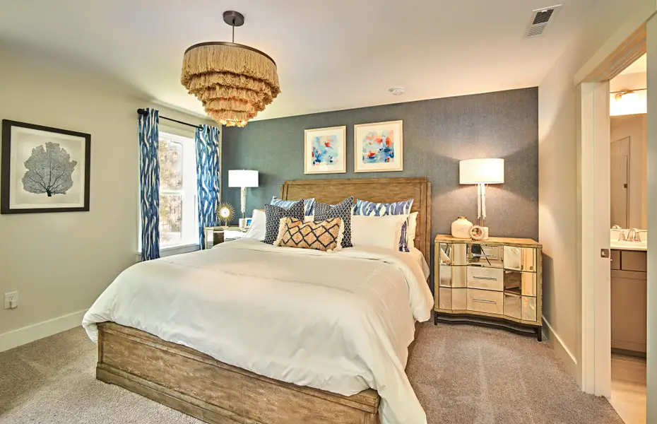 Furnished interior view inside a new home in Roberts Crossing, Cary (Image 7). Furnished interior view inside a new home in Roberts Crossing, Cary (Image 7).