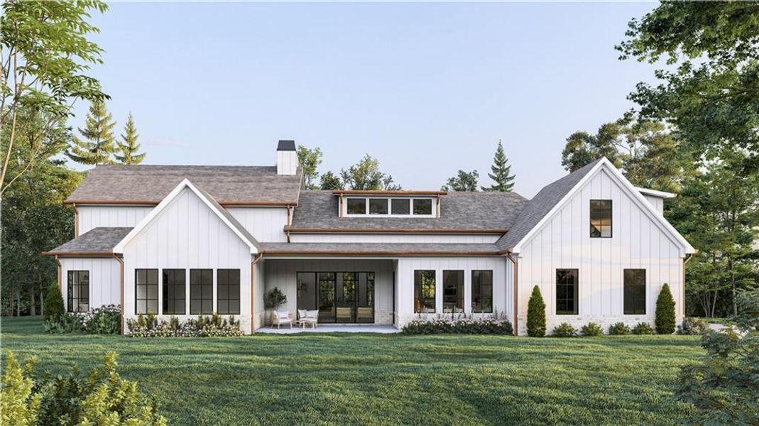 Front exterior of a new home in , Pendergrass, GA, highlighting curb appeal (Image 9).