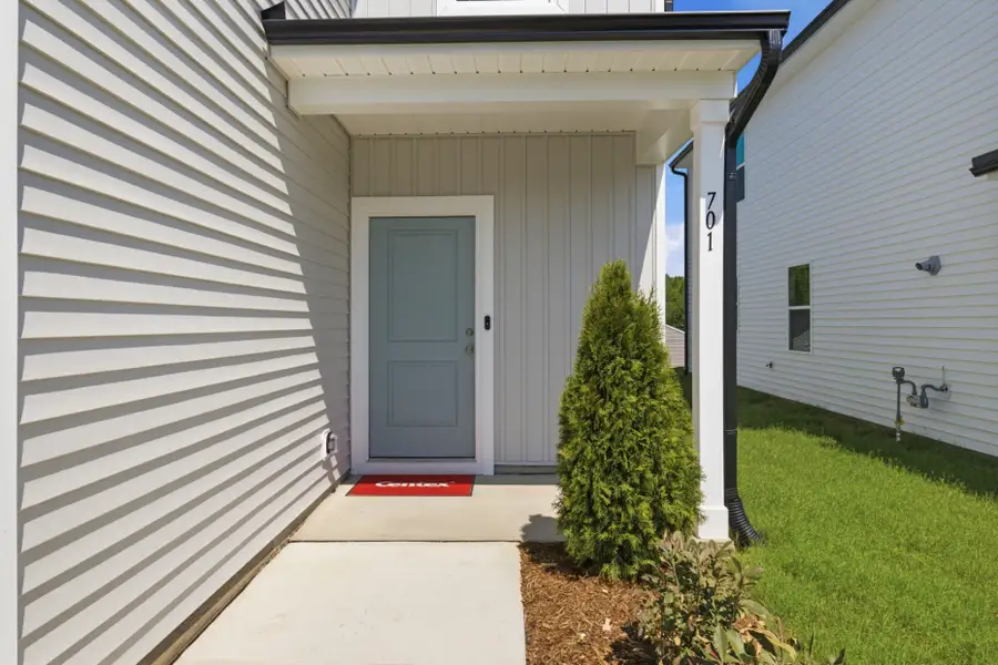 Exterior details and patio area of a home in Carpenter Falls, Durham (Image 3).