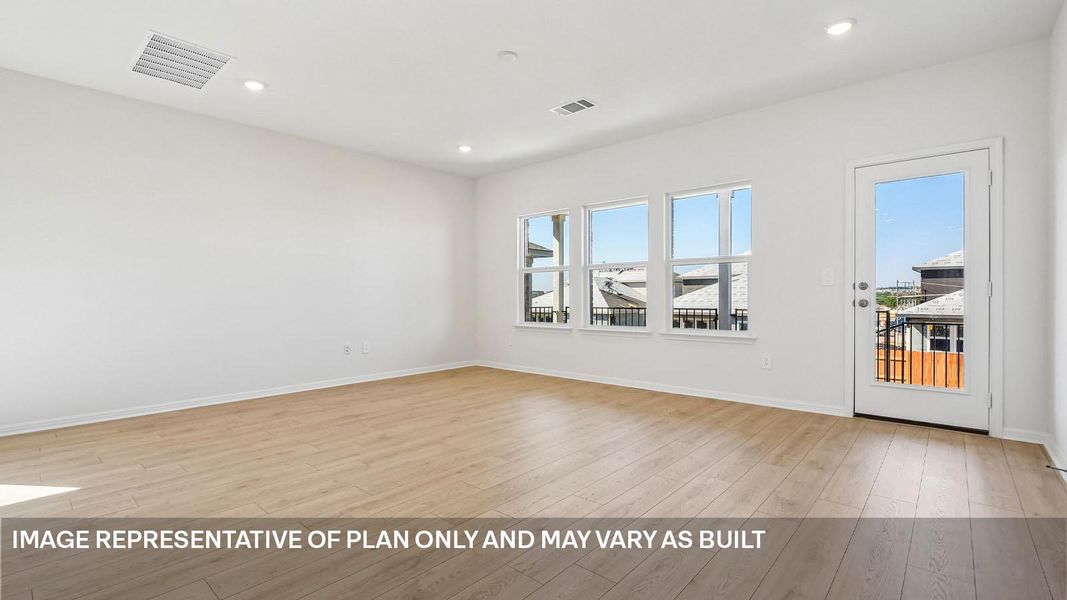 Spacious, unfurnished interior of a new home in Bar W Ranch, Leander (Image 19).