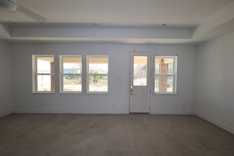 Great room and dining area - still under construction!