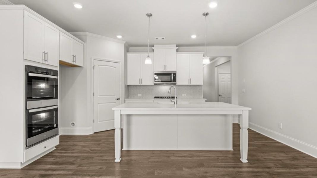 Furnished interior view inside a new home in , Dallas (Image 8).