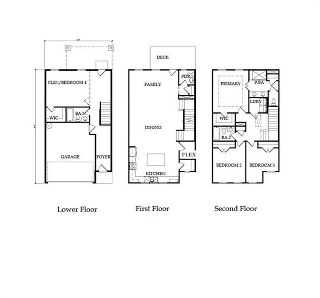 2D floor plan layout of this home in , Cumming, GA (Image 3).