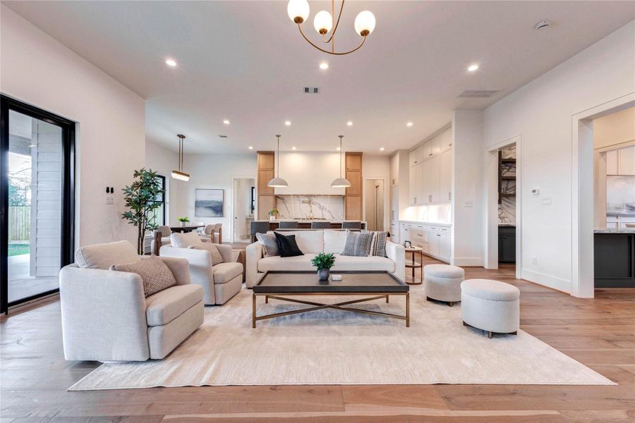 Furnished interior view inside a new home in , Houston (Image 9).