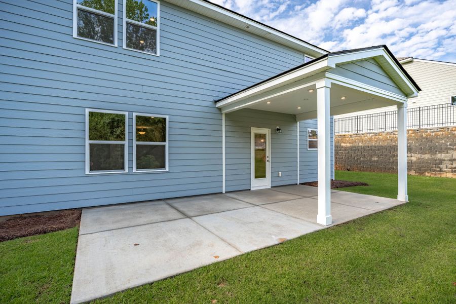 Exterior details and patio area of a home in Carriage Estates, Lexington (Image 18).