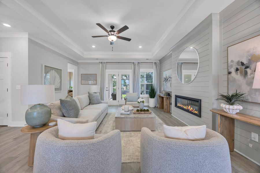 Representative furnished interior of a home built from the Wisteria II by Great Southern Homes in Lynbrook, Boiling Springs (Image 61).