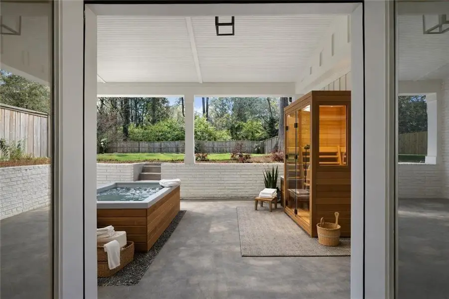 Exterior details and patio area of a home in , Atlanta (Image 3).