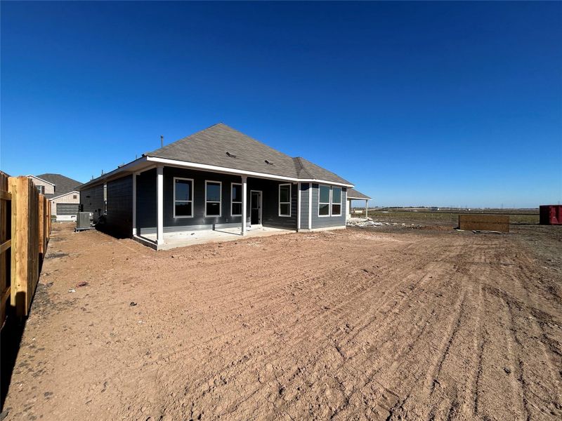 Exterior details and patio area of a home in Willow Springs, Buda (Image 2). Exterior details and patio area of a home in Willow Springs, Buda (Image 2).