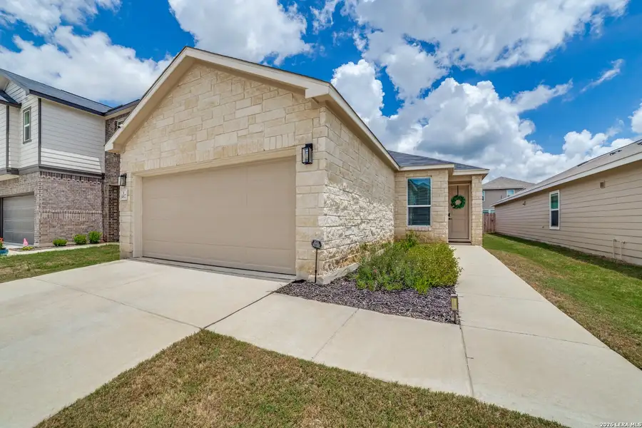 Front exterior of a new home in , San Antonio, TX, highlighting curb appeal (Image 1). Front exterior of a new home in , San Antonio, TX, highlighting curb appeal (Image 1).