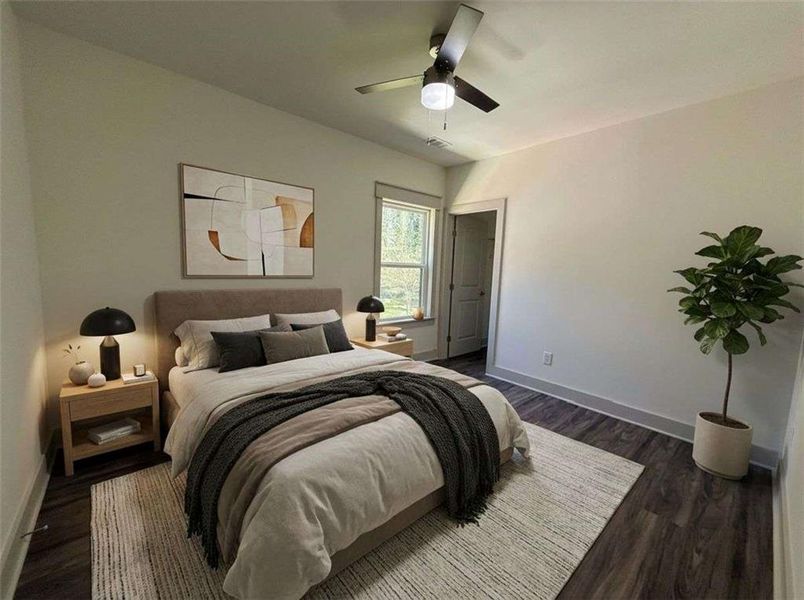 Furnished interior view inside a new home in , Atlanta (Image 6).
