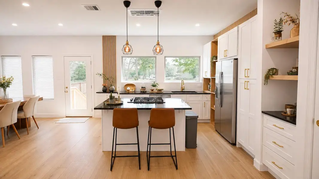 Furnished interior view inside a new home in , Houston (Image 12).