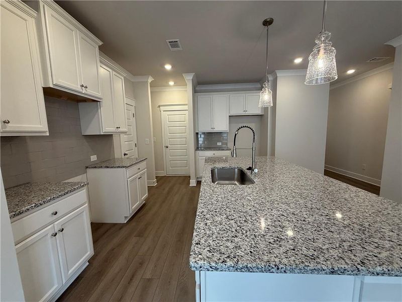 Furnished interior view inside a new home in The Towns at Auburn Station West, Auburn (Image 9).