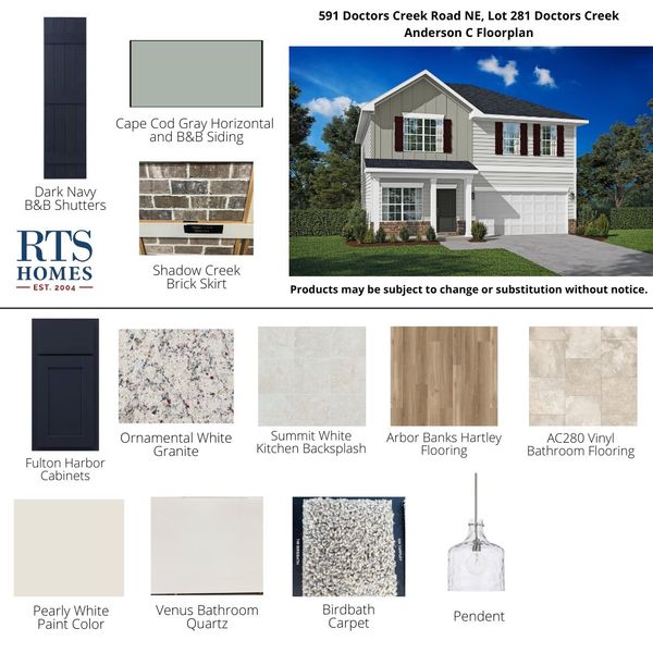 2D floor plan layout of this home in Doctor's Creek, Ludowici, GA (Image 5).