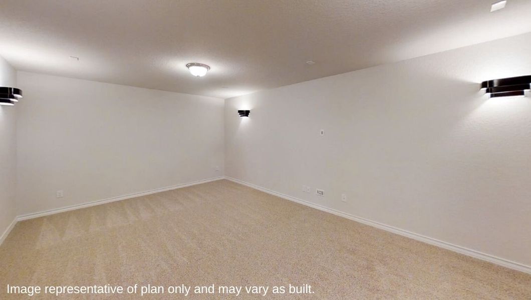 Representative unfurnished interior of a home built from the The Stallion by D.R. Horton in Veranda, San Antonio (Image 18).
