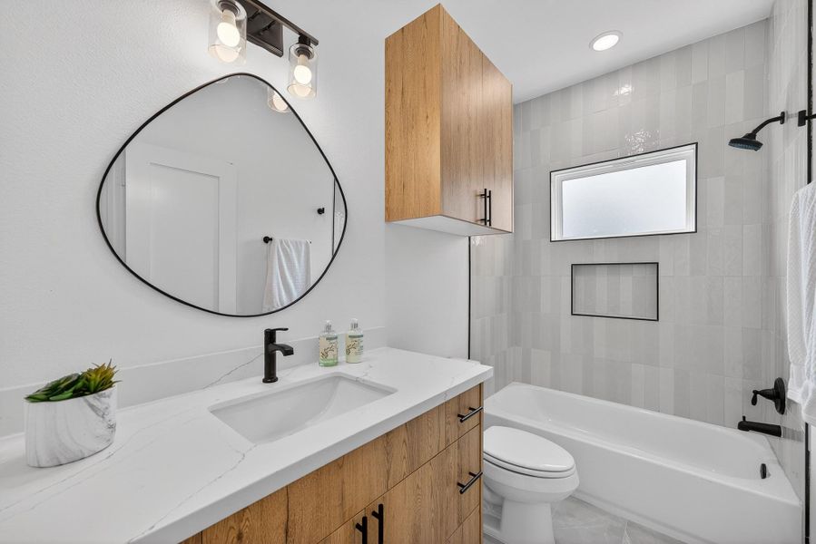 Furnished interior view inside a new home in , Houston (Image 42).