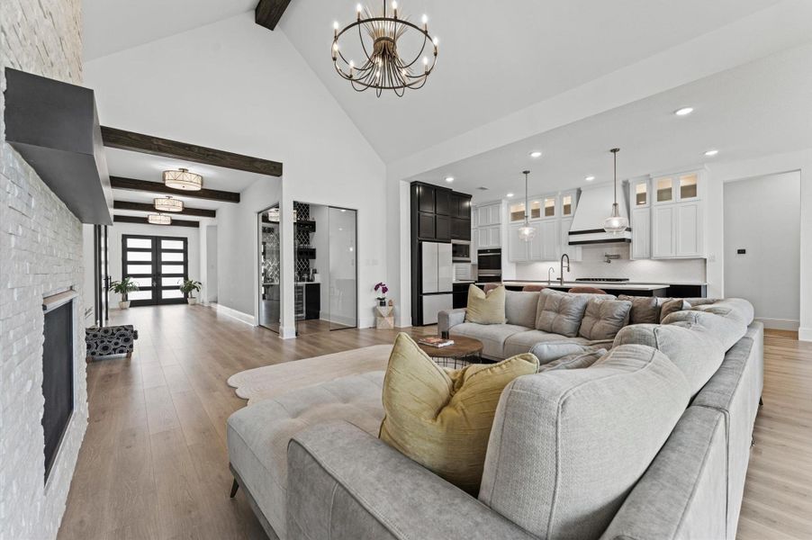 Furnished interior view inside a new home in , Fulshear (Image 40).