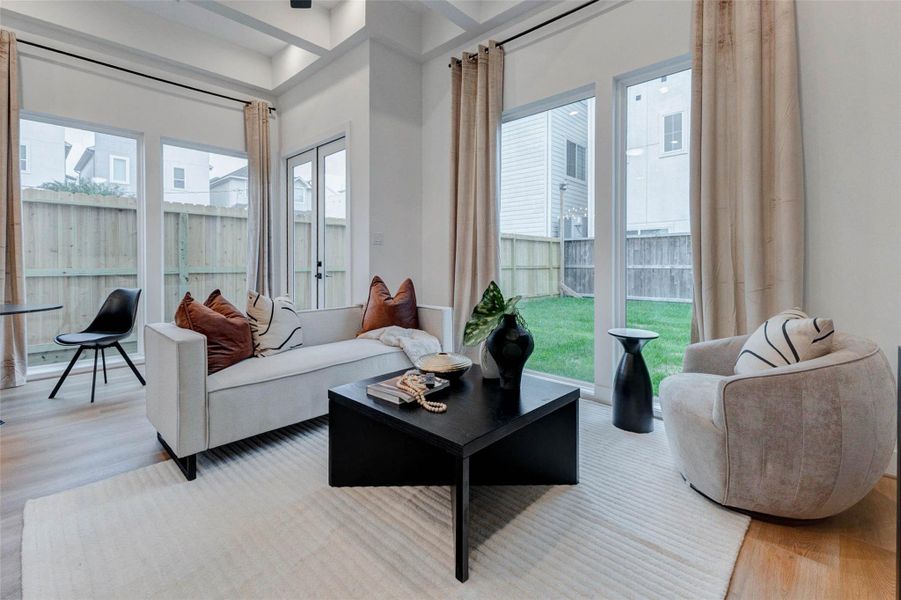 Furnished interior view inside a new home in , Houston (Image 14). Furnished interior view inside a new home in , Houston (Image 14).