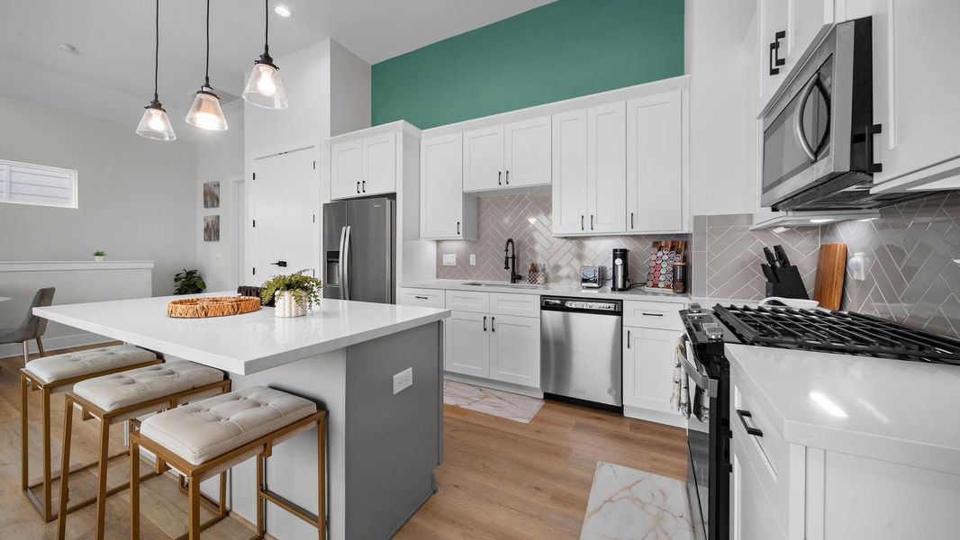 Furnished interior view inside a new home in Highland Heights, Houston (Image 28).