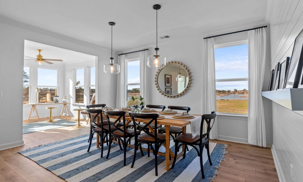 Representative furnished interior of a home built from the The Surfrider by Chesapeake Homes in The Willows, Loris (Image 10).