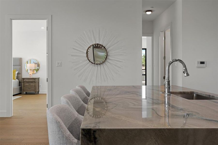 Furnished interior view inside a new home in , Dallas (Image 19).