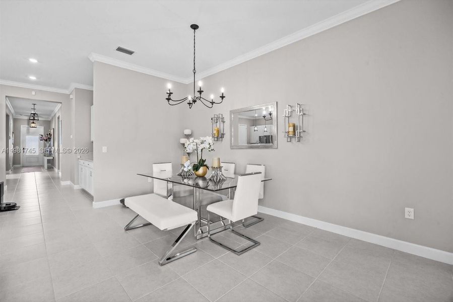 Furnished interior view inside a new home in Veranda Preserve, Port St. Lucie (Image 17).